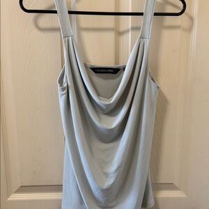 Colleen Lopez Women's Soft Blue Cowl Neck Camisole